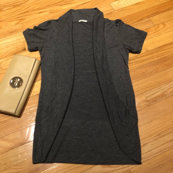 Pou dou dou open front short sleeve cardigan - Picture 1 of 5